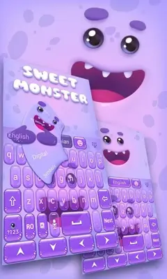 Sweet Monster Keyboard Theme android App screenshot 4